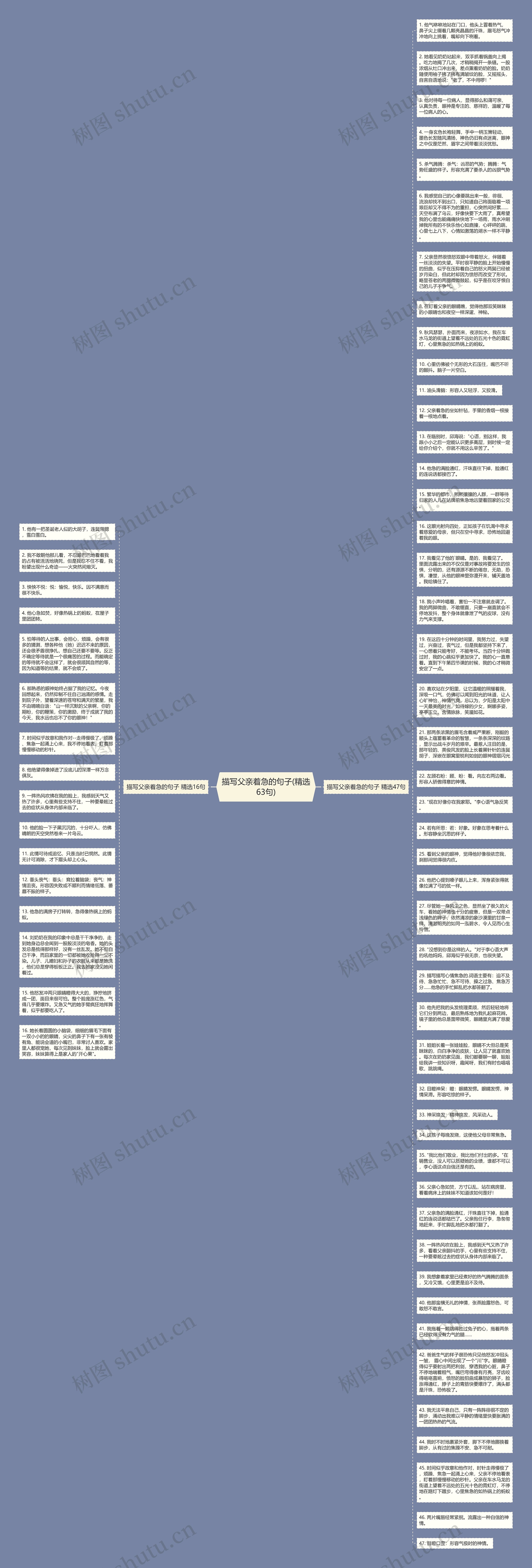 描写父亲着急的句子(精选63句)思维导图