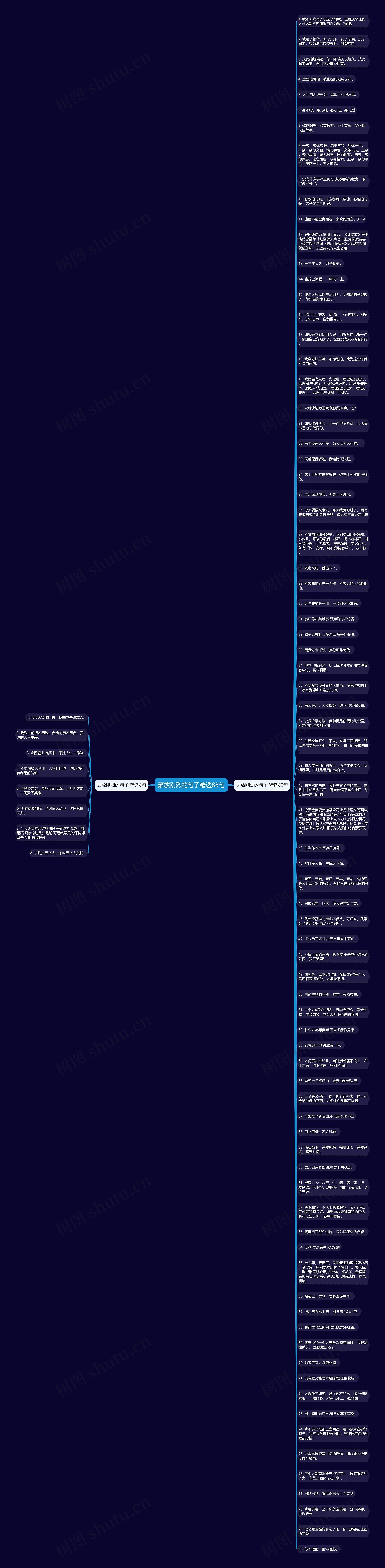 豪放刚烈的句子精选88句思维导图