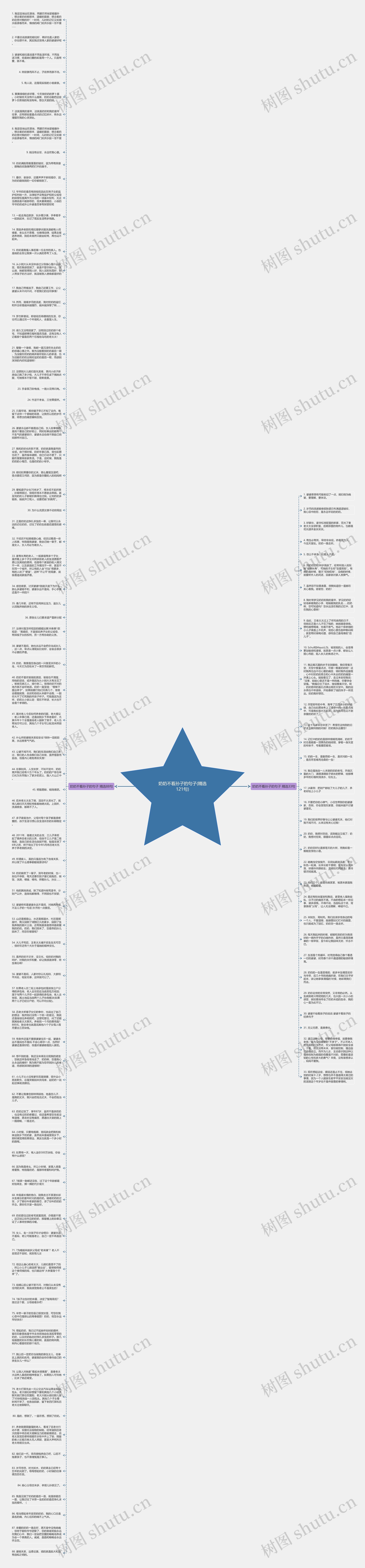 奶奶不看孙子的句子(精选121句)思维导图