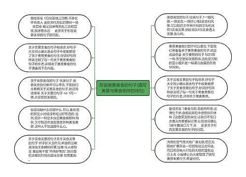 形容美景美食的句子(描写美景与美食相伴的诗句)