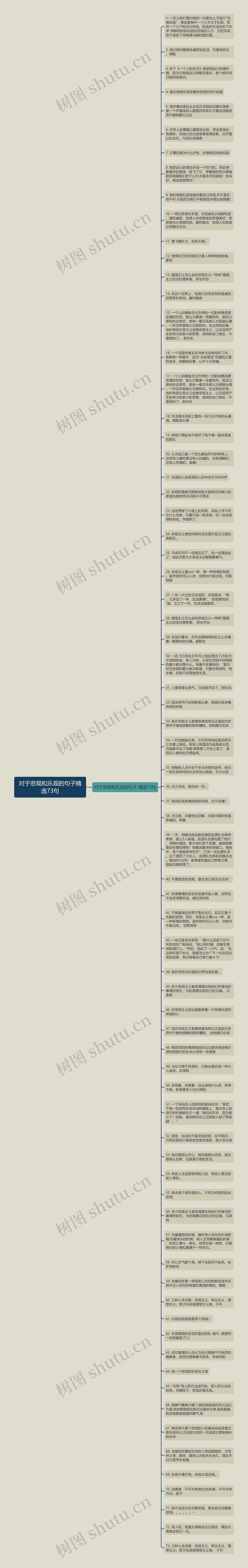 对于悲观和乐观的句子精选73句思维导图