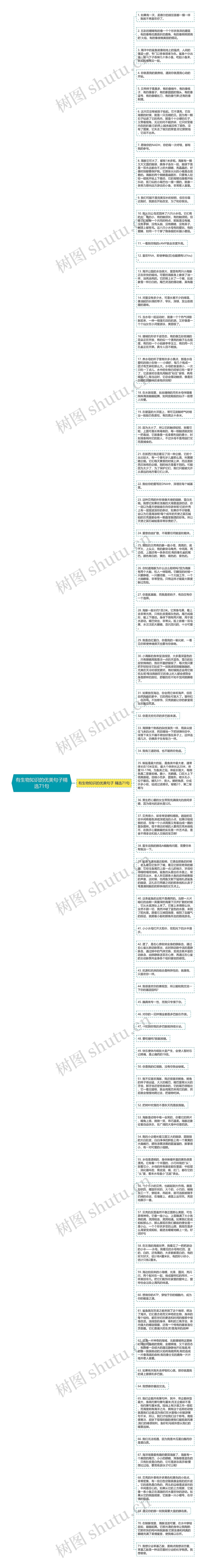 有生物知识的优美句子精选71句