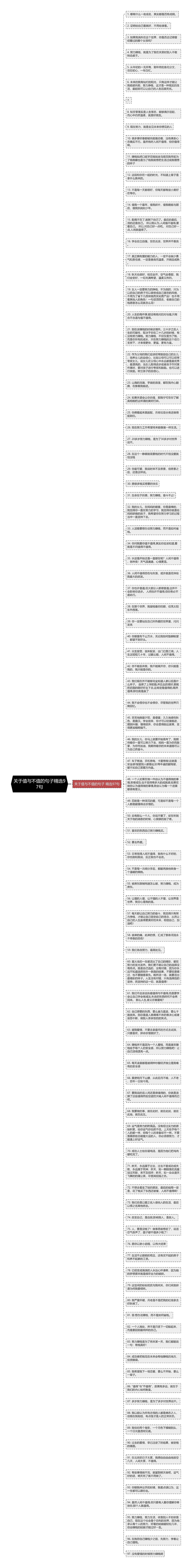 关于值与不值的句子精选97句思维导图