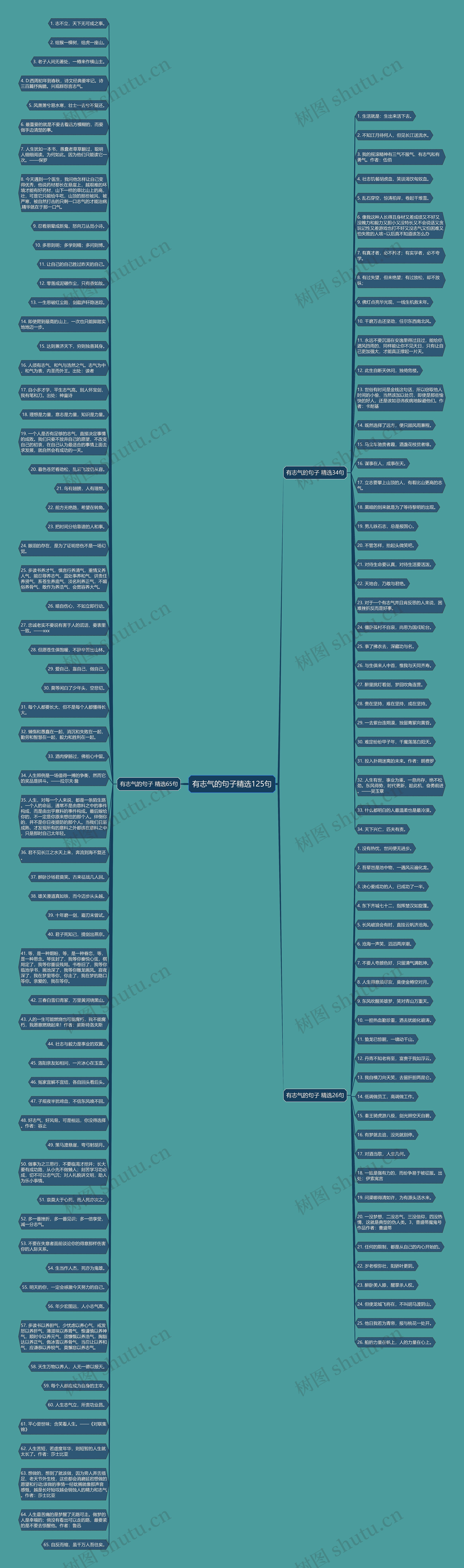 有志气的句子精选125句思维导图