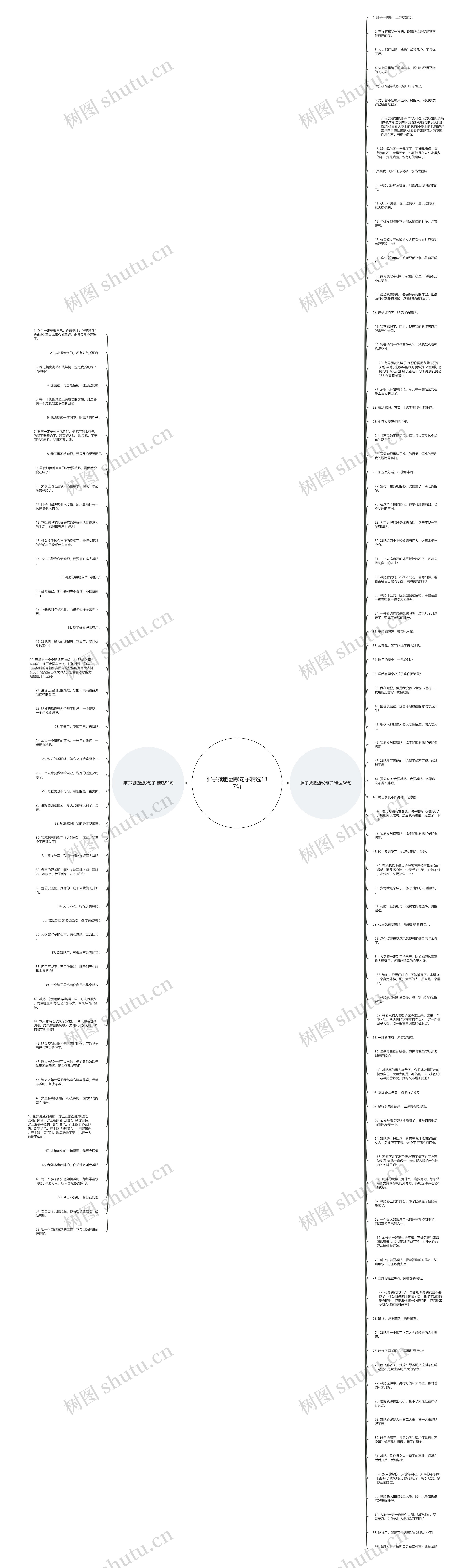 胖子减肥幽默句子精选137句思维导图