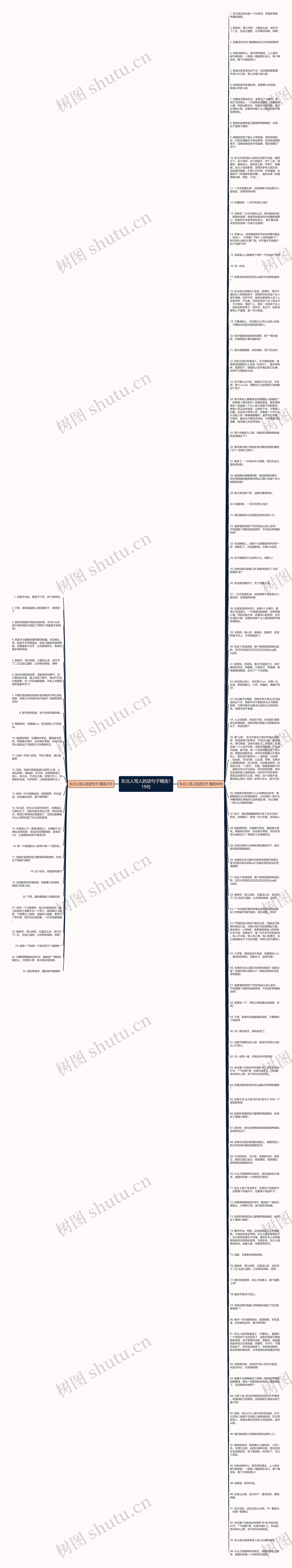 东北人骂人的话句子精选119句思维导图