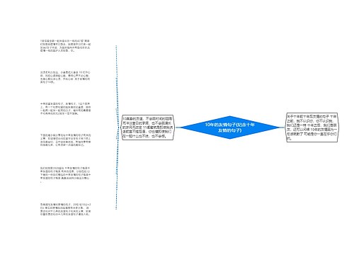 10年的友情句子(纪念十年友情的句子)