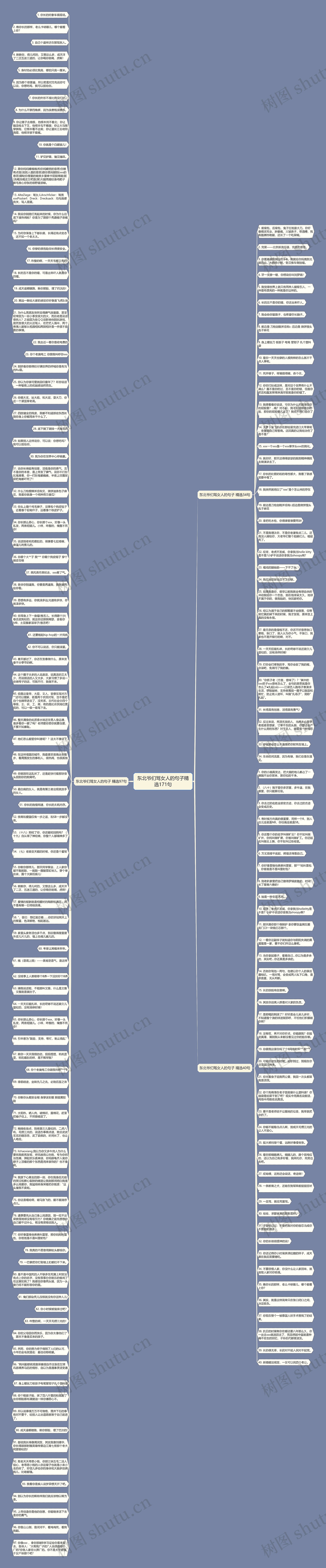 东北爷们骂女人的句子精选171句思维导图
