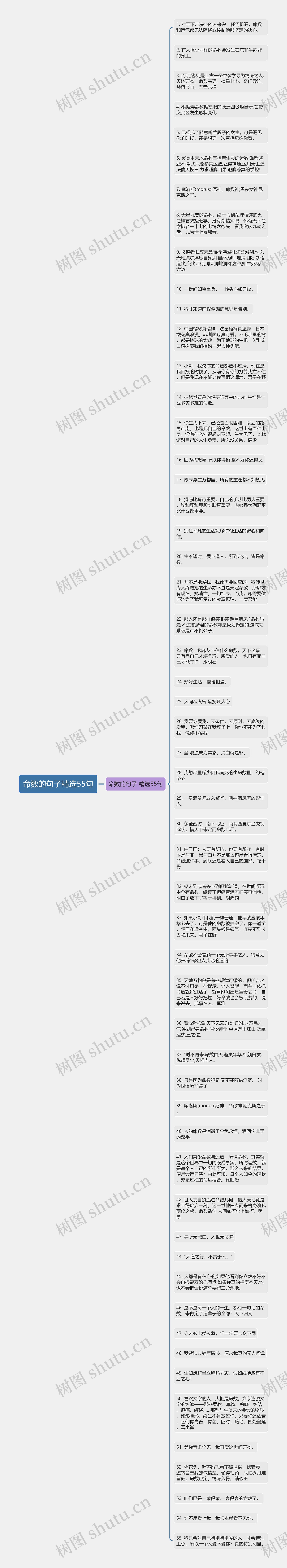 命数的句子精选55句思维导图