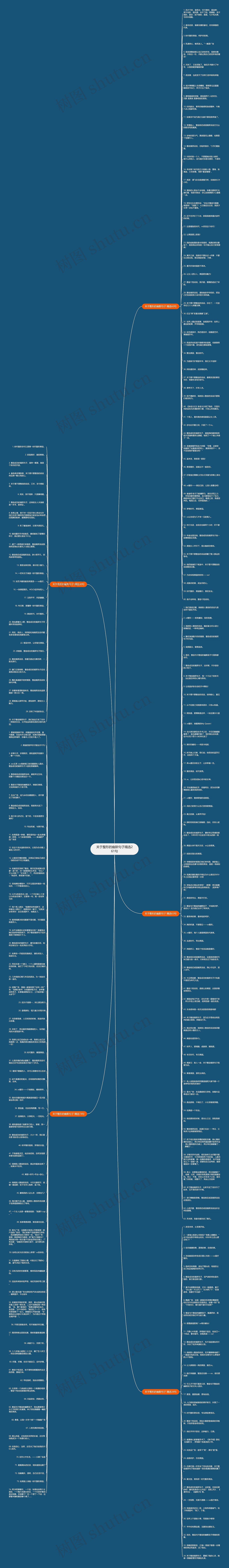 关于整形的幽默句子精选261句思维导图