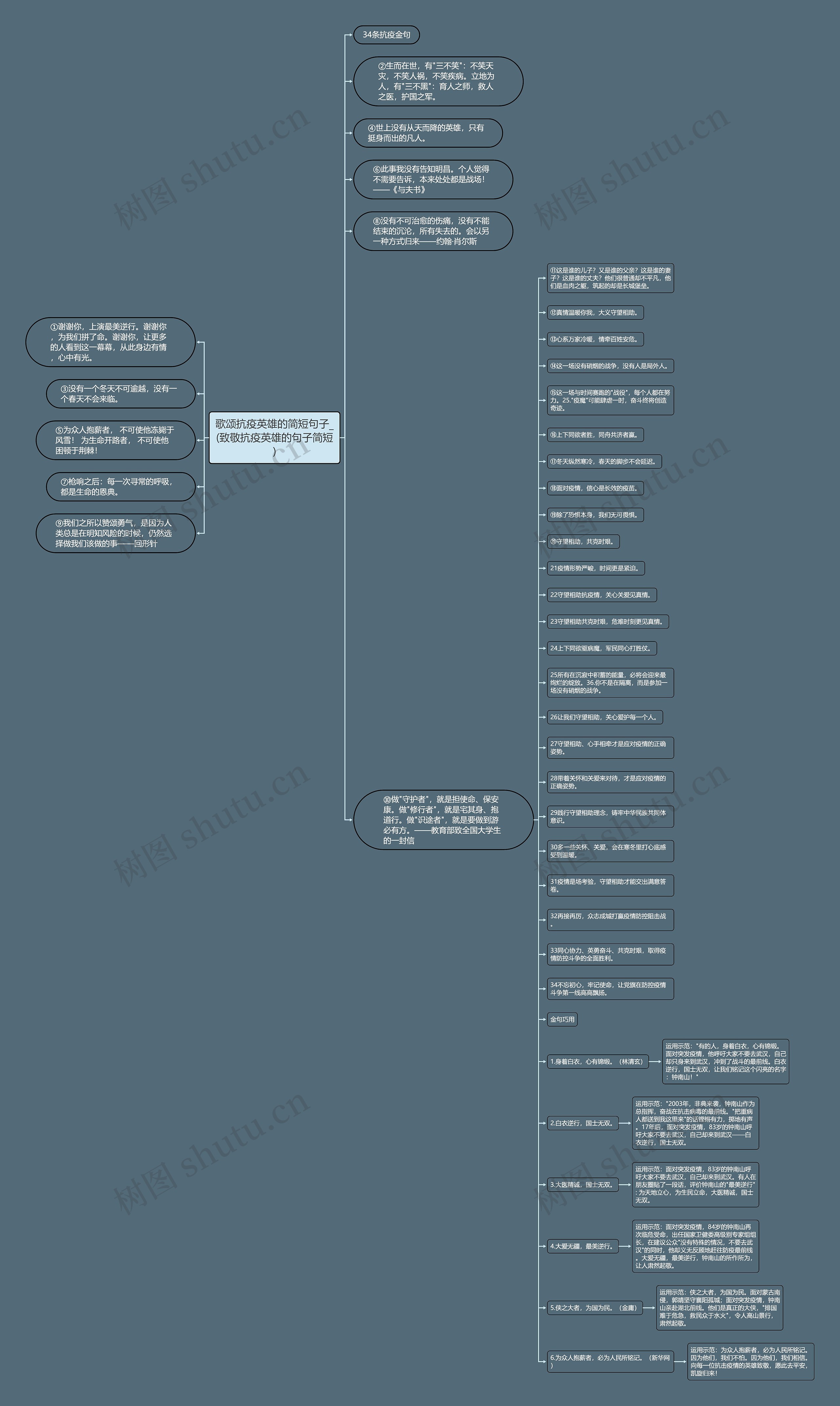 歌颂抗疫英雄的简短句子_(致敬抗疫英雄的句子简短)思维导图