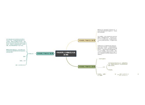 中标结果公示模板范文(优选3篇)