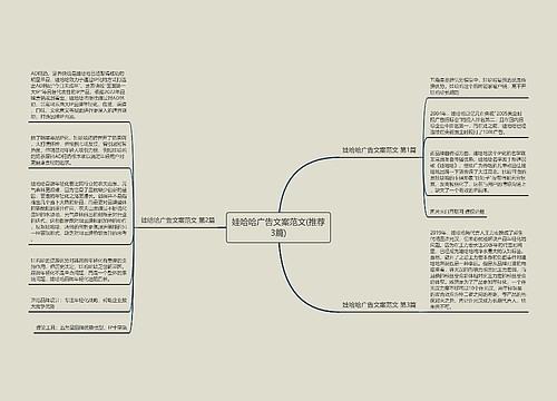 娃哈哈广告文案范文(推荐3篇)思维导图