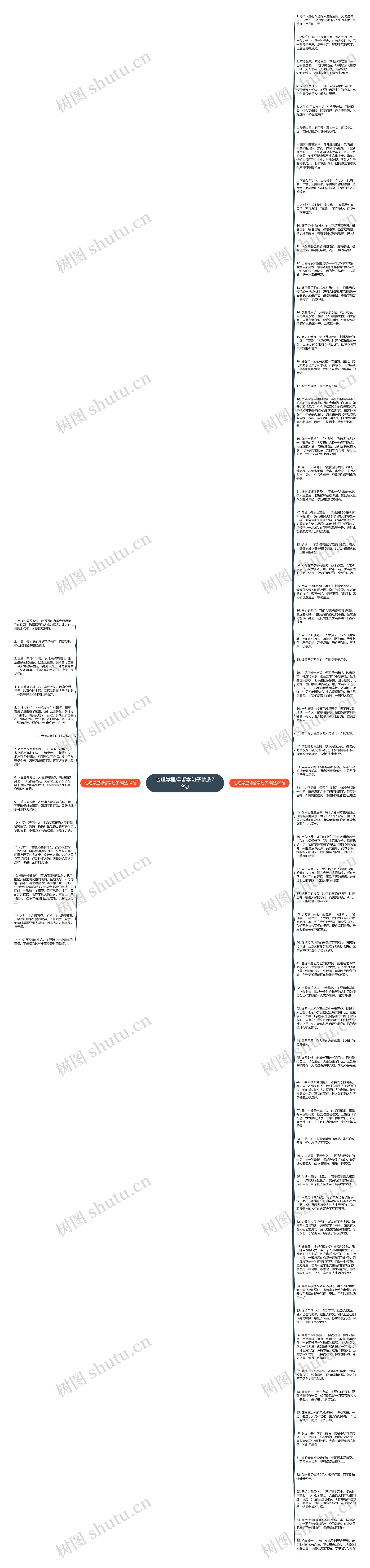 心理学里得哲学句子精选79句思维导图