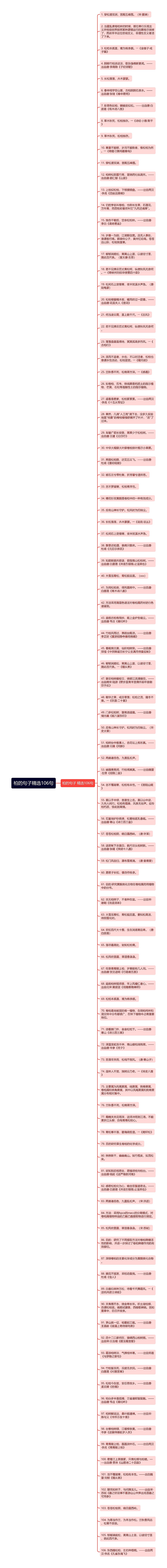 柏的句子精选106句思维导图