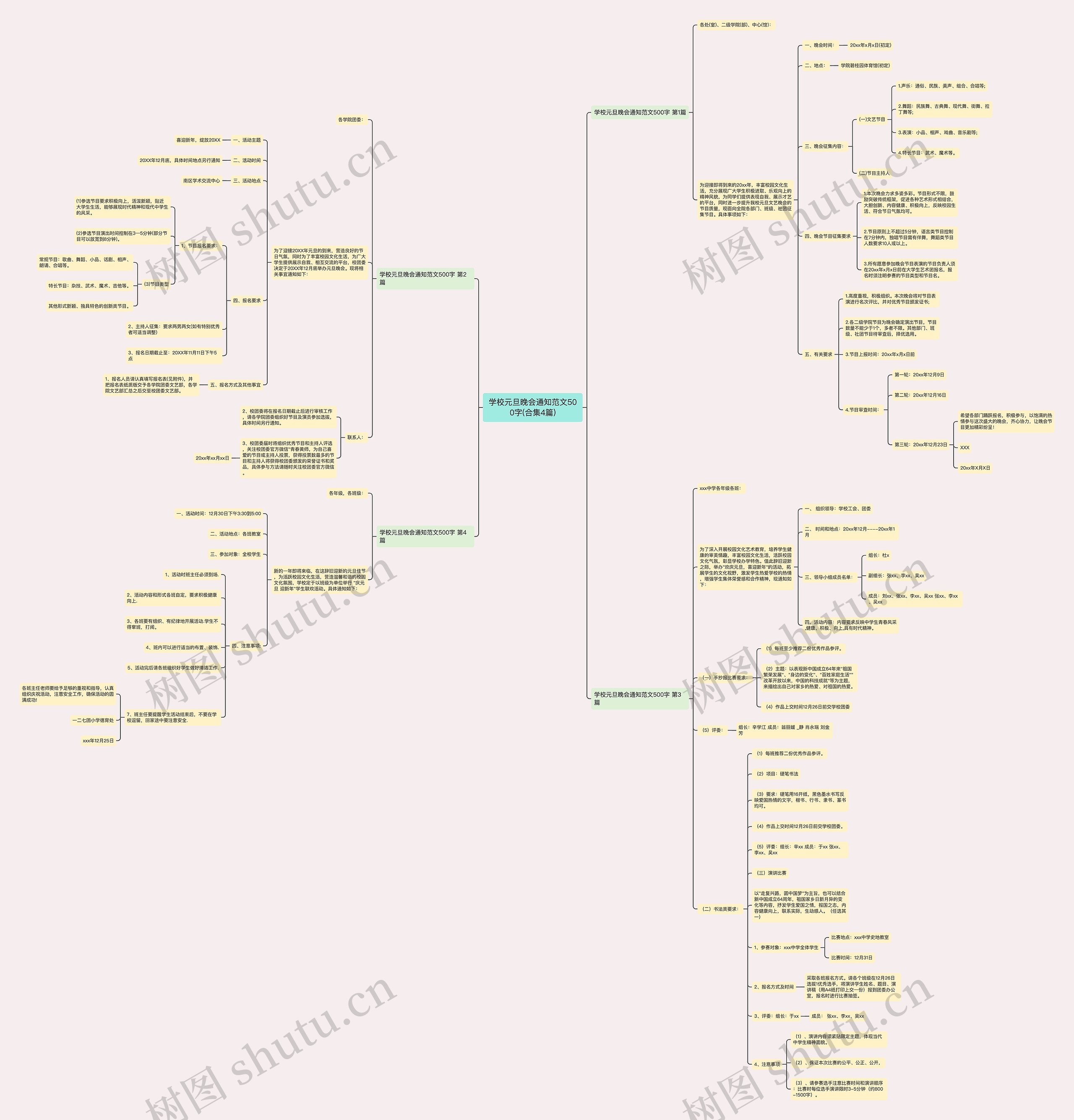 学校元旦晚会通知范文500字(合集4篇) 学校元旦晚会通知范文500字(合集4篇)