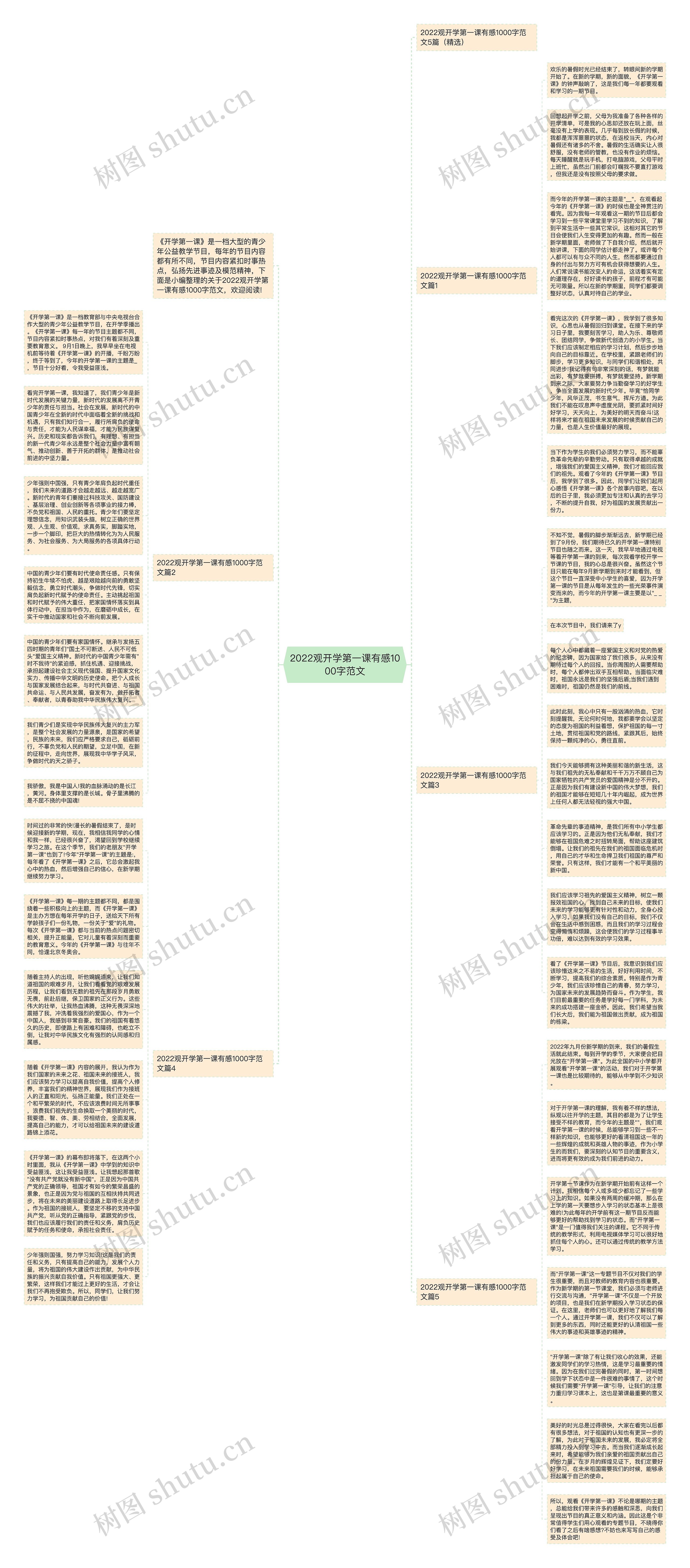 2022观开学第一课有感1000字范文思维导图