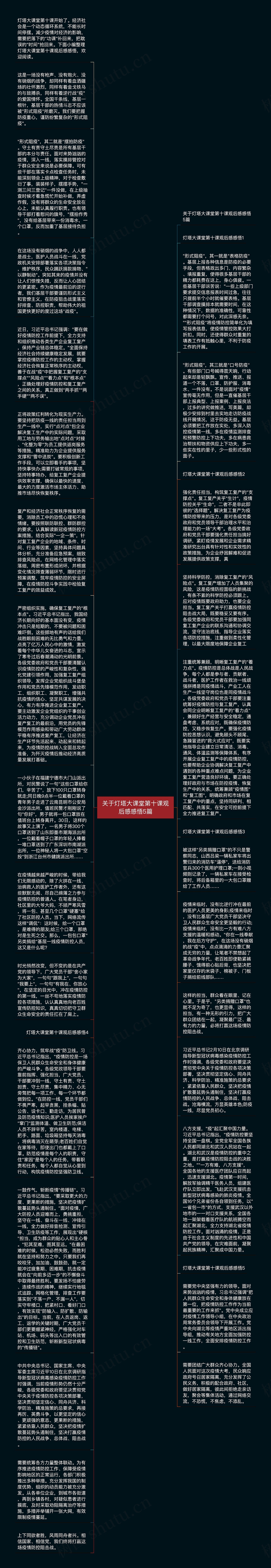 关于灯塔大课堂第十课观后感感悟5篇