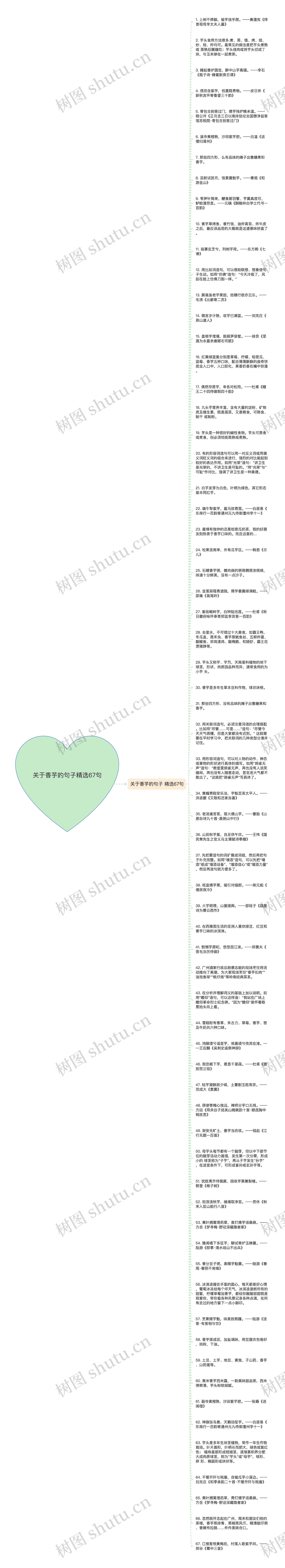 关于香芋的句子精选67句思维导图