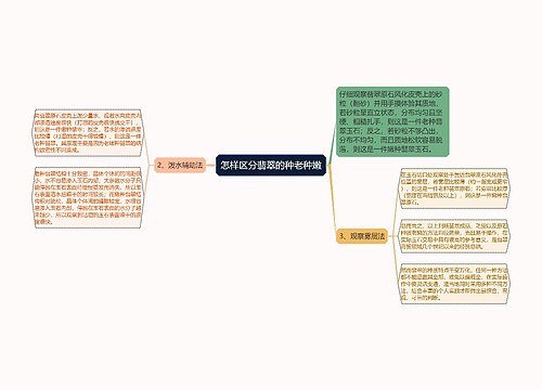 怎样区分翡翠的种老种嫩