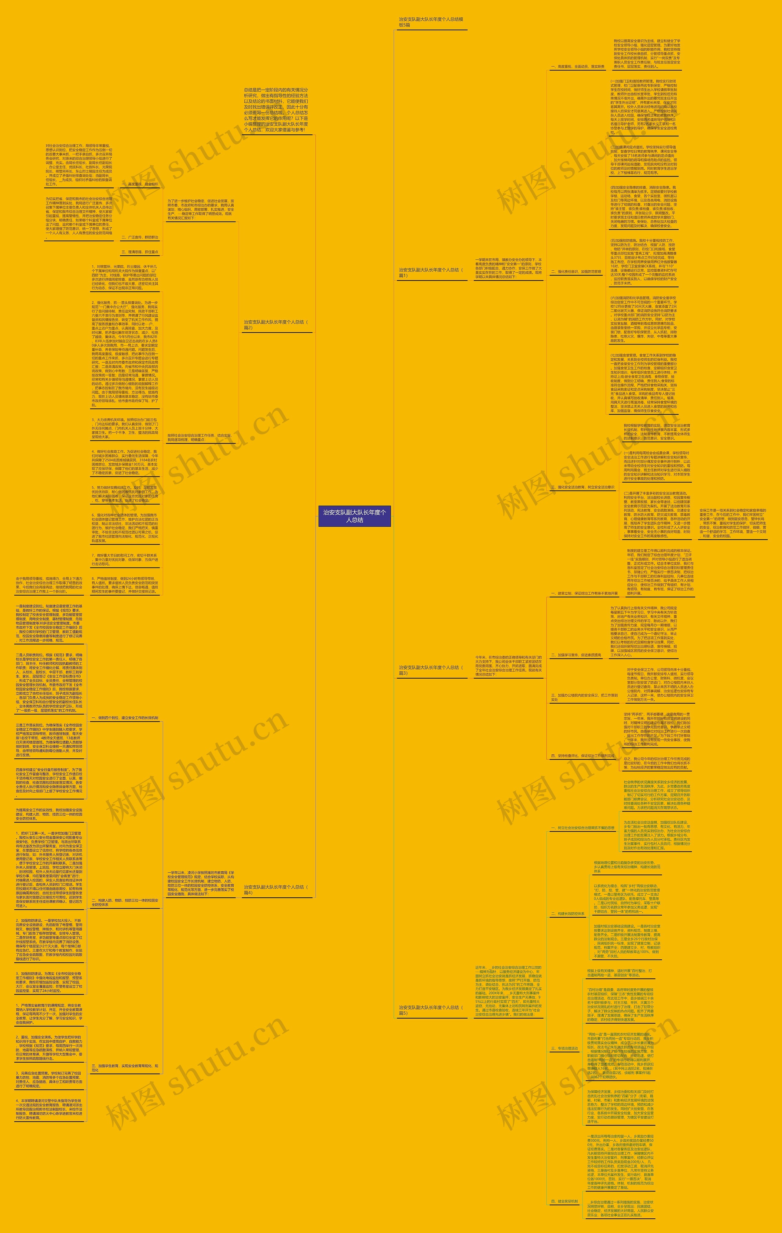 治安支队副大队长年度个人总结思维导图
