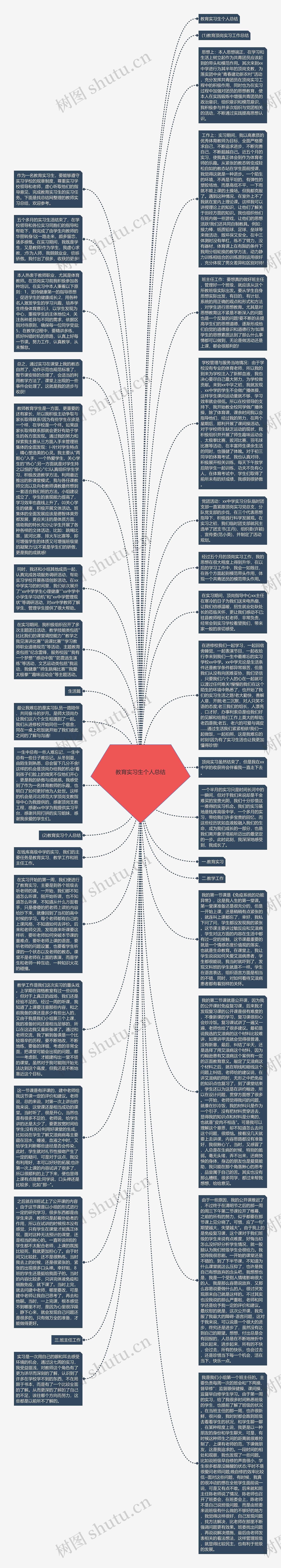 教育实习生个人总结思维导图