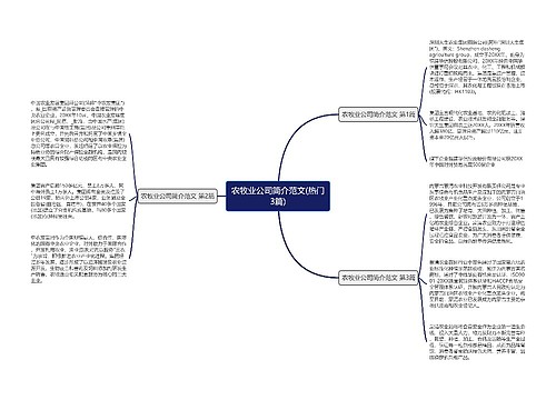 农牧业公司简介范文(热门3篇)