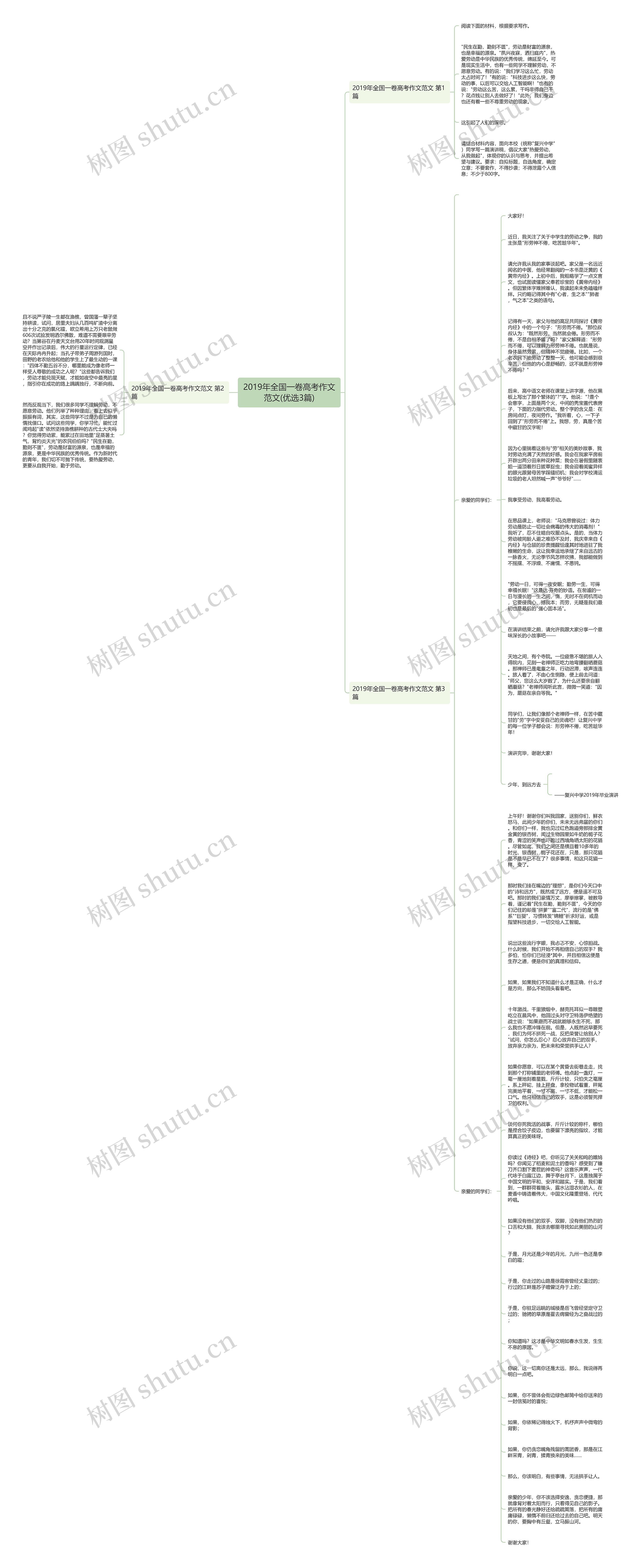 2019年全国一卷高考作文范文(优选3篇)