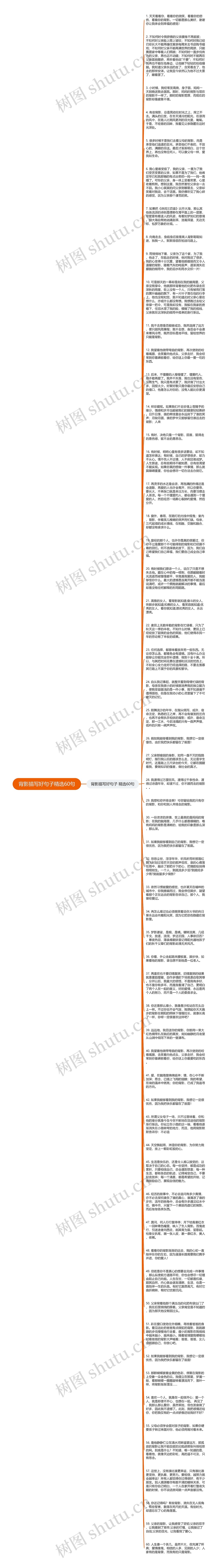 背影描写好句子精选60句思维导图