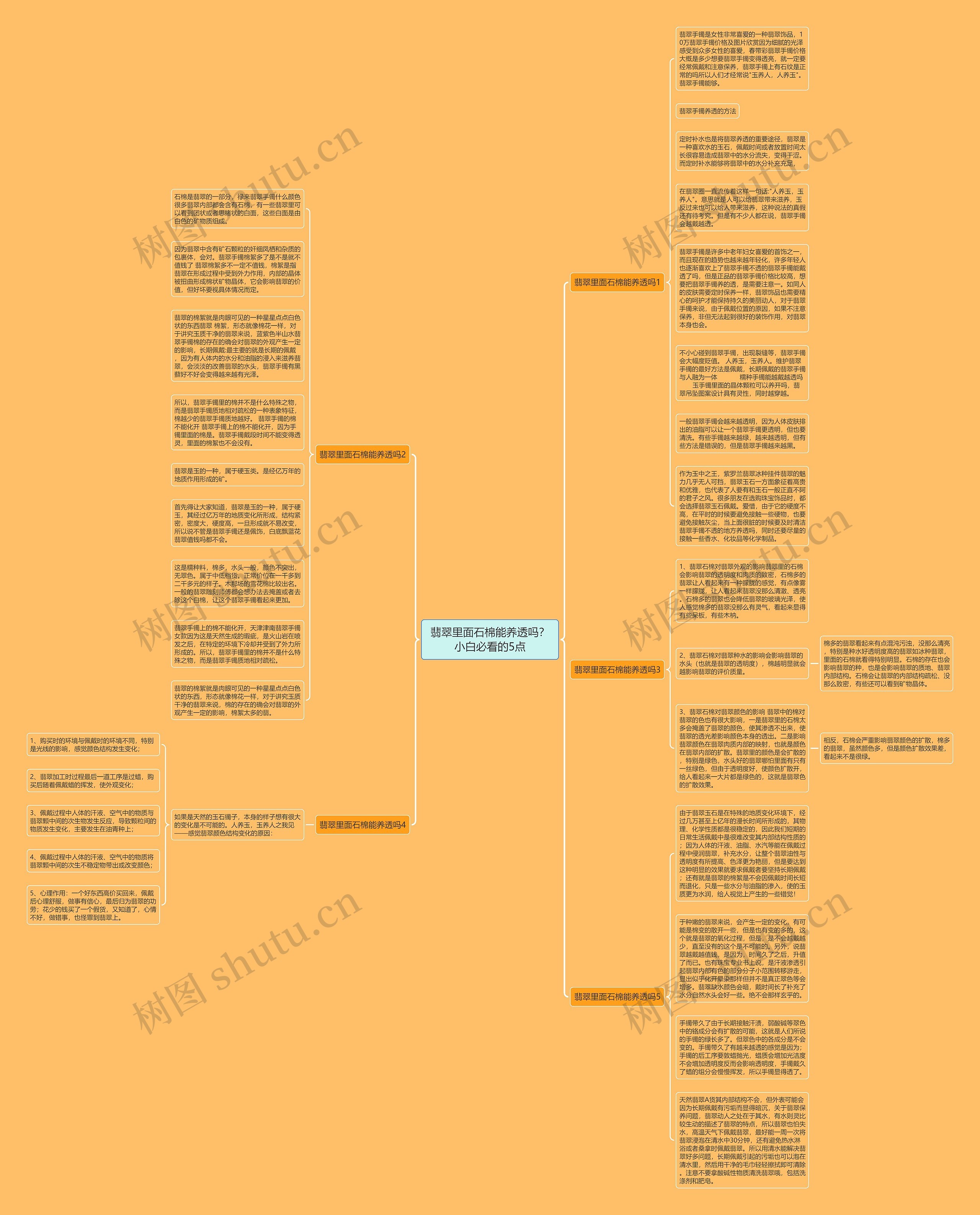 翡翠里面石棉能养透吗?小白必看的5点思维导图高清图 翡翠里面石棉能养透吗?小白必看的5点思维导图