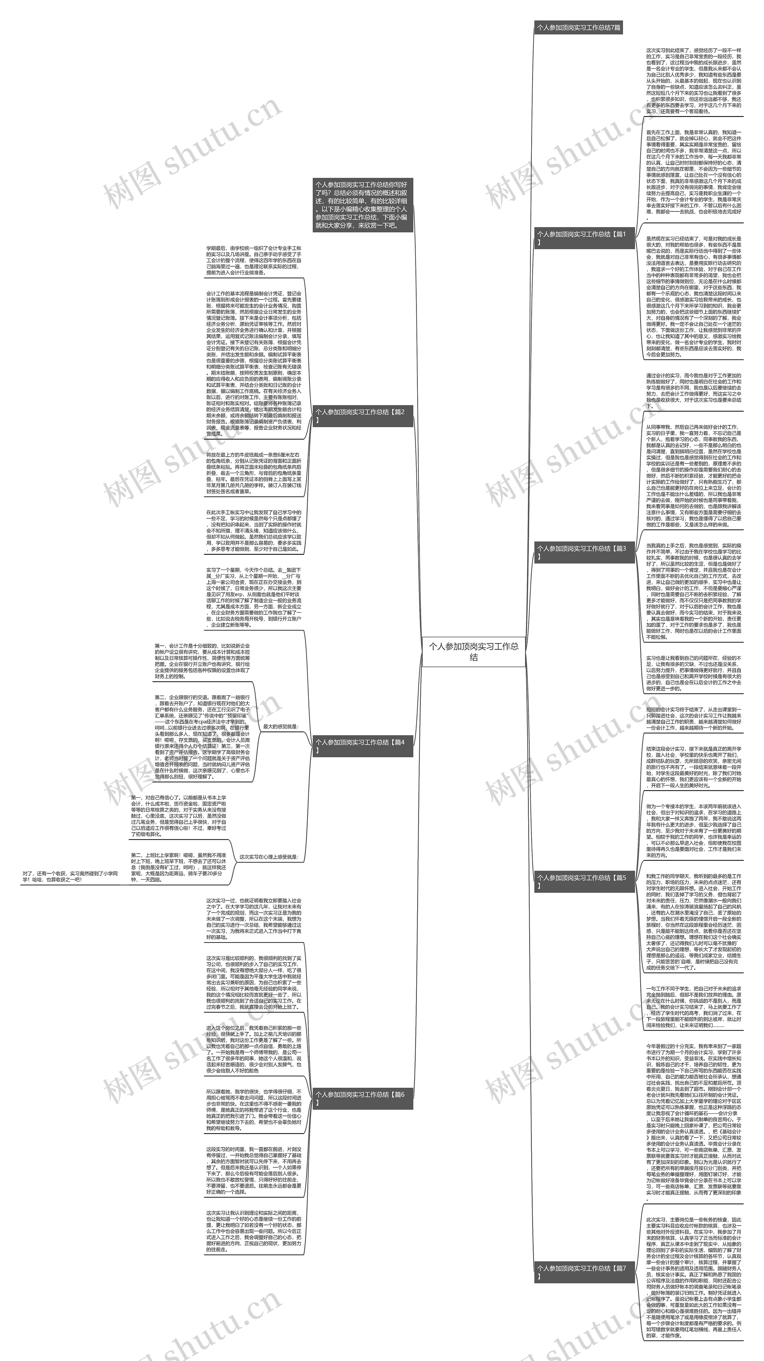 个人参加顶岗实习工作总结