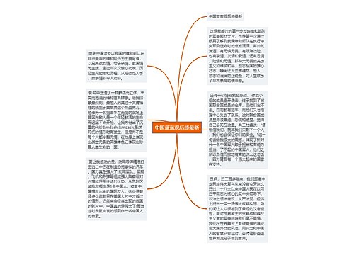 中国蓝盔观后感最新思维导图