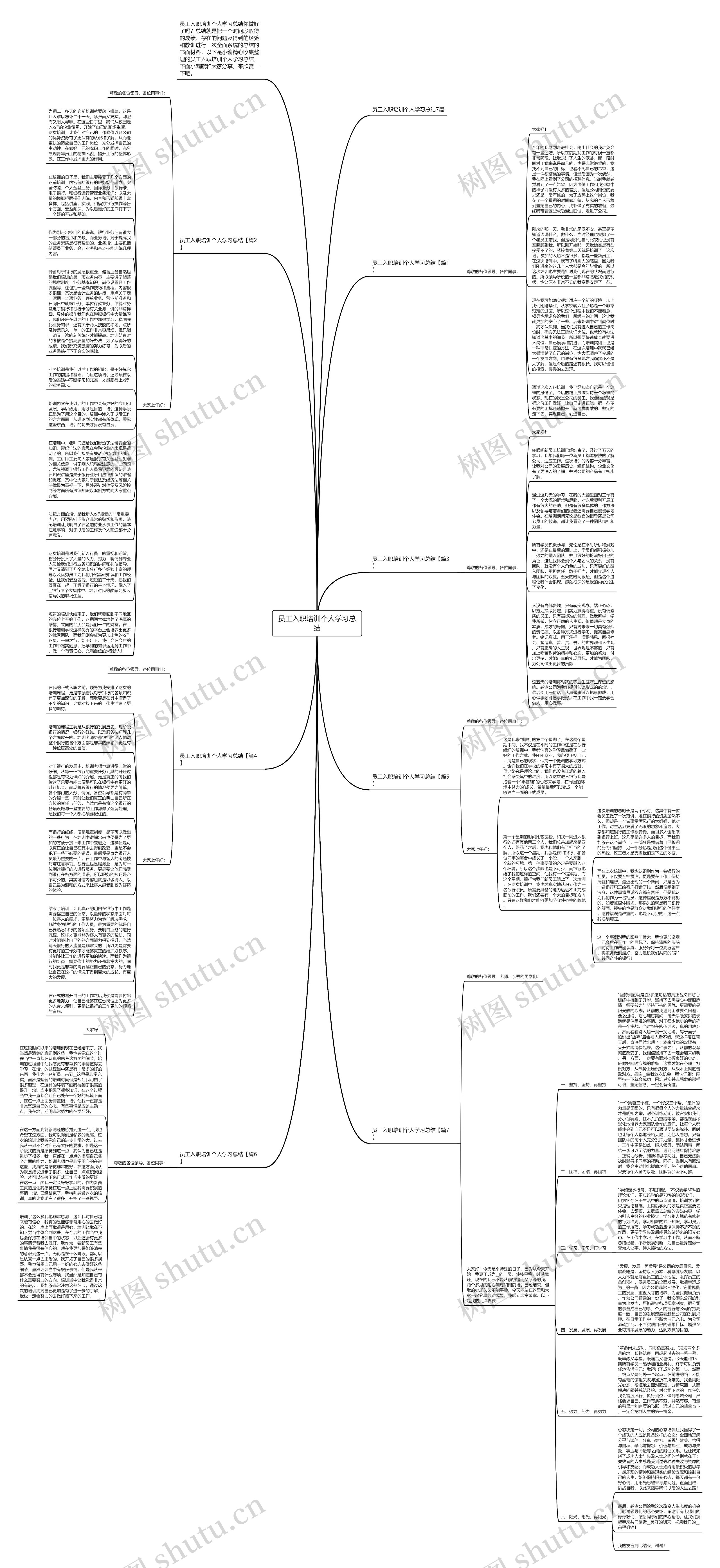 员工入职培训个人学习总结思维导图