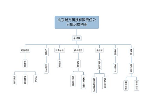 北京瑞方科技有限责任公司组织结构图