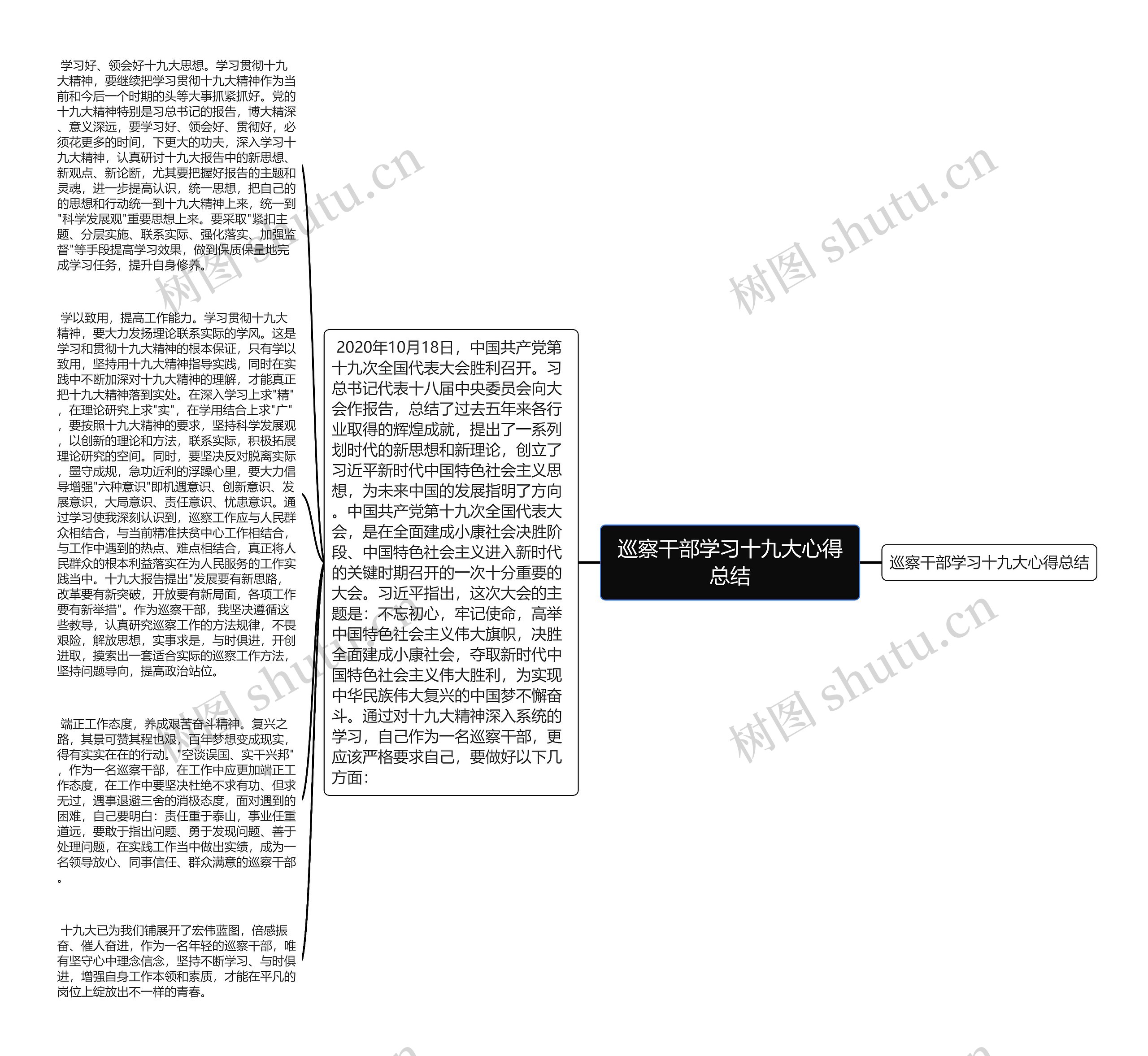 巡察干部学习十九大心得总结