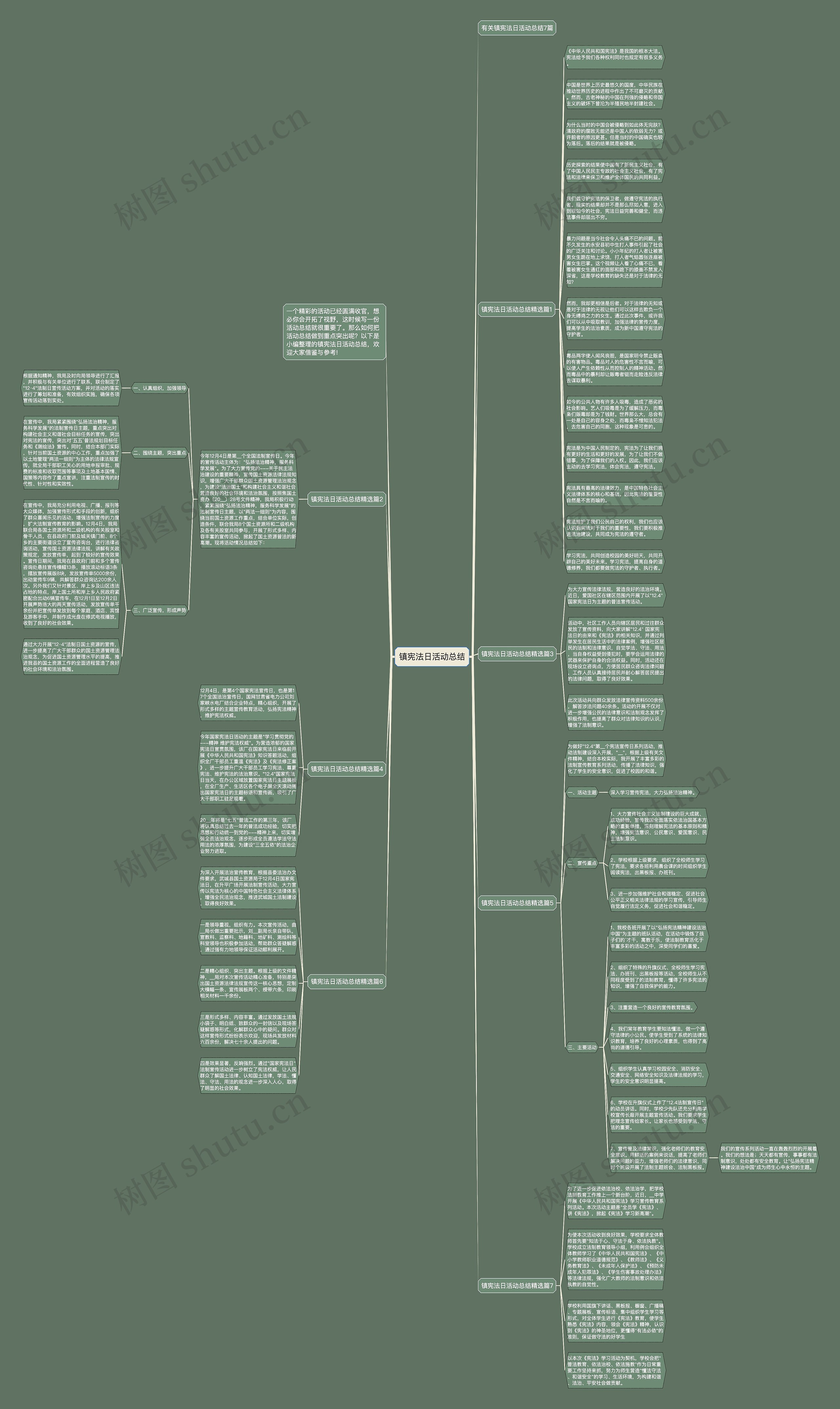 镇宪法日活动总结思维导图
