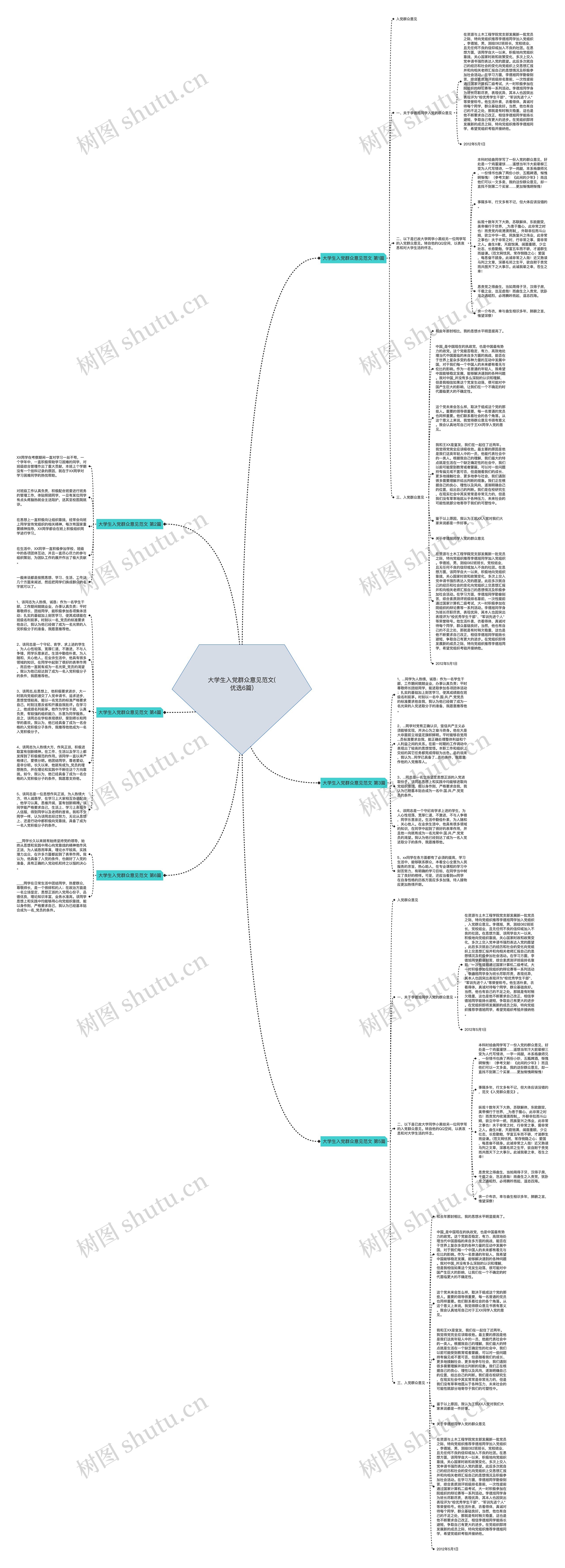 大学生入党群众意见范文(优选6篇)思维导图