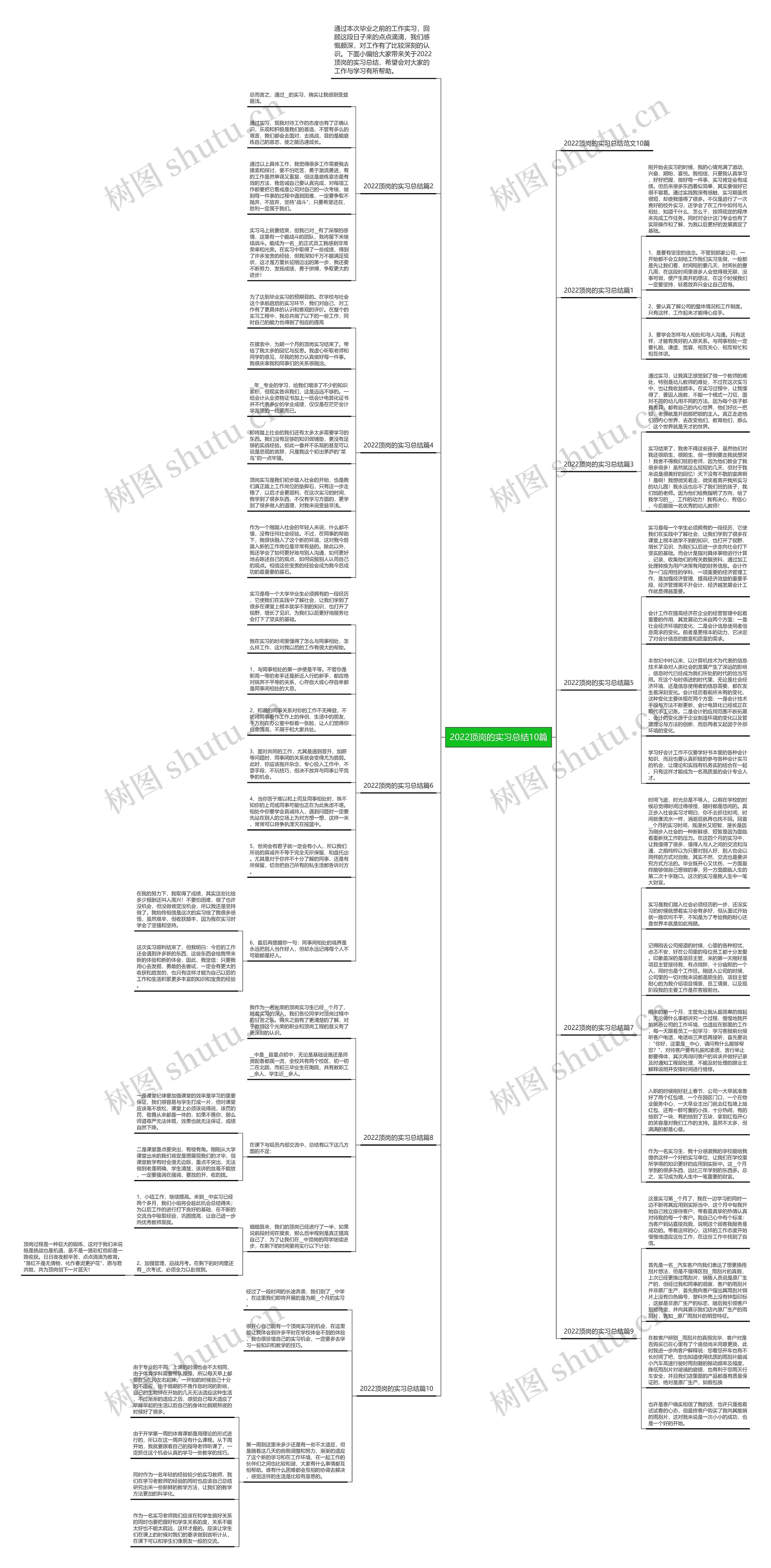 2022顶岗的实习总结10篇