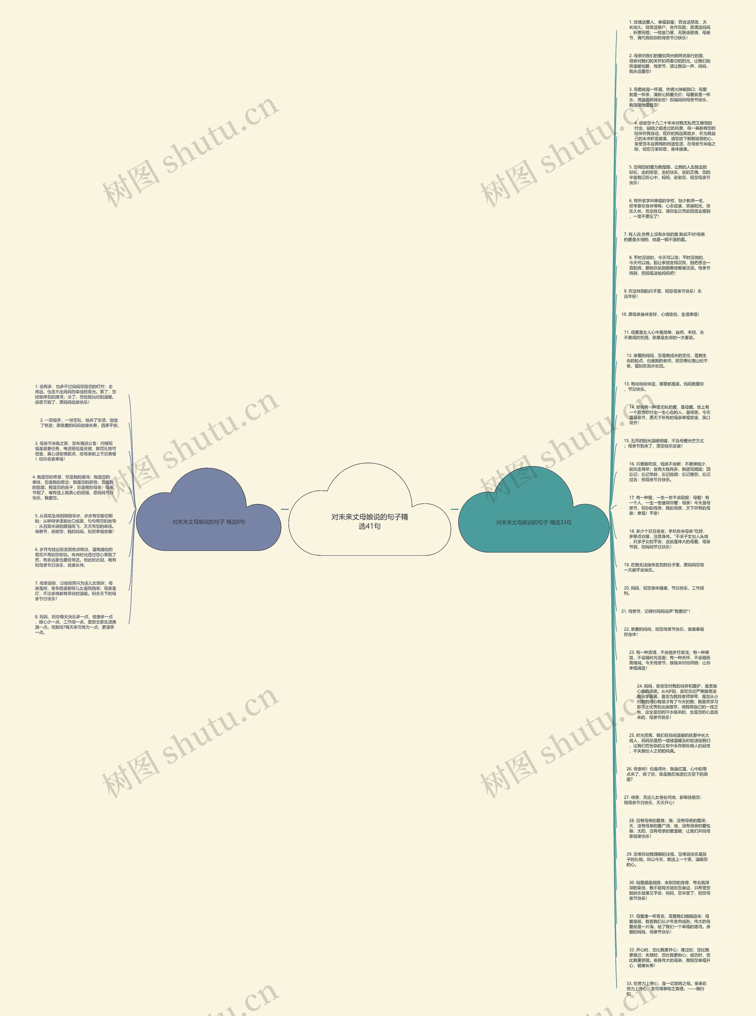 对未来丈母娘说的句子精选41句思维导图