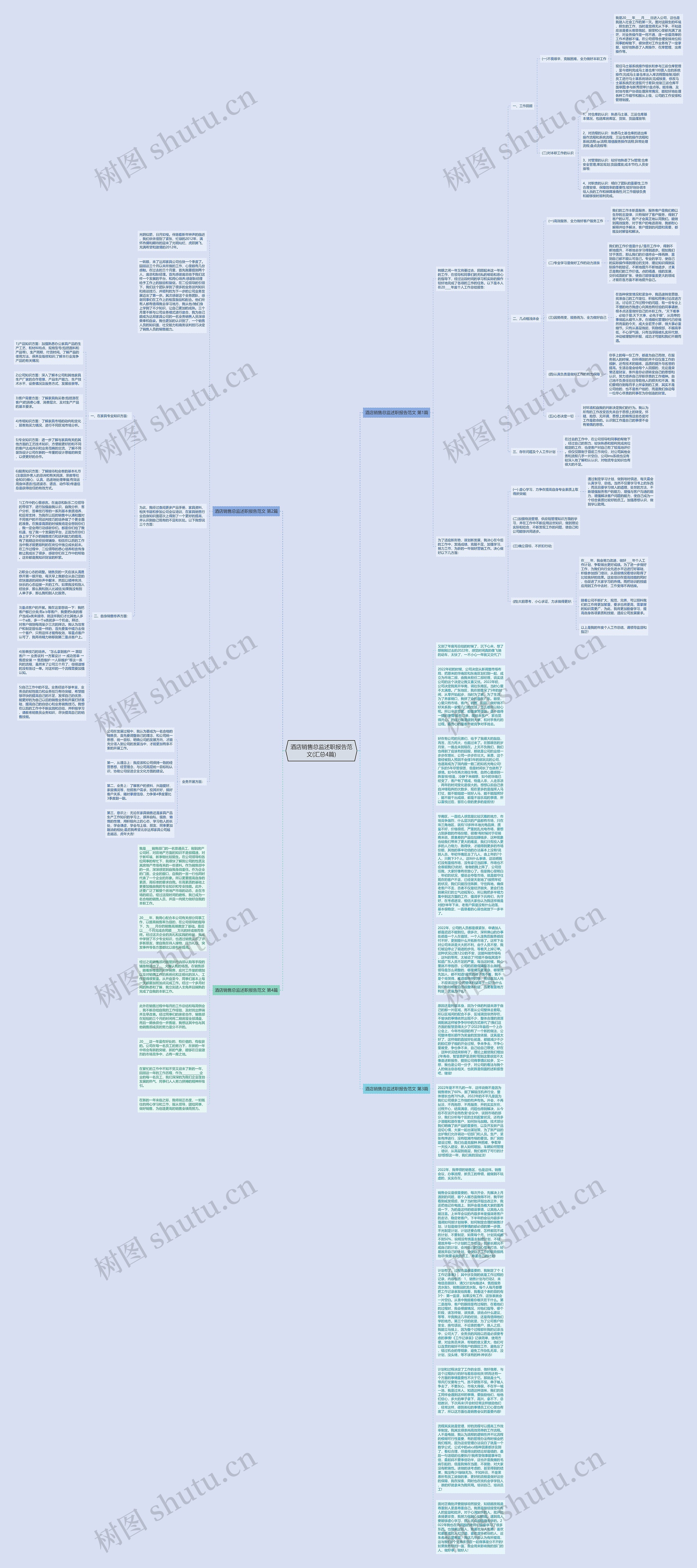 酒店销售总监述职报告范文(汇总4篇)思维导图