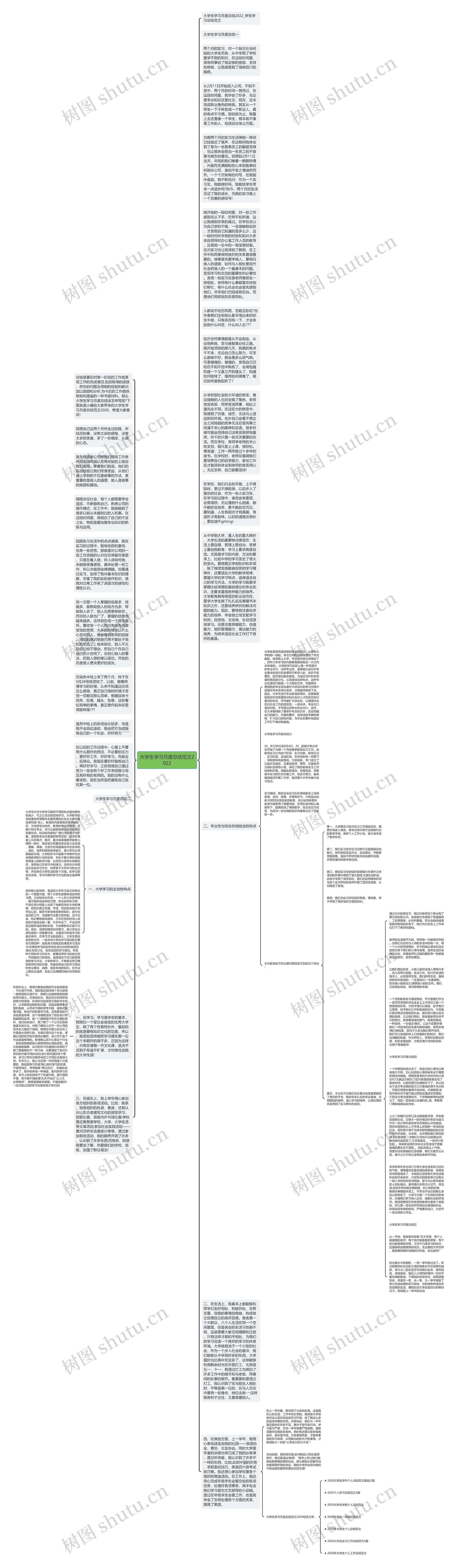 大学生学习月度总结范文2022