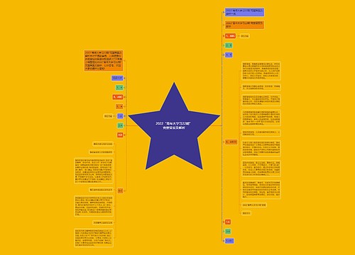 2022“青年大学习22期”完整答案及解析