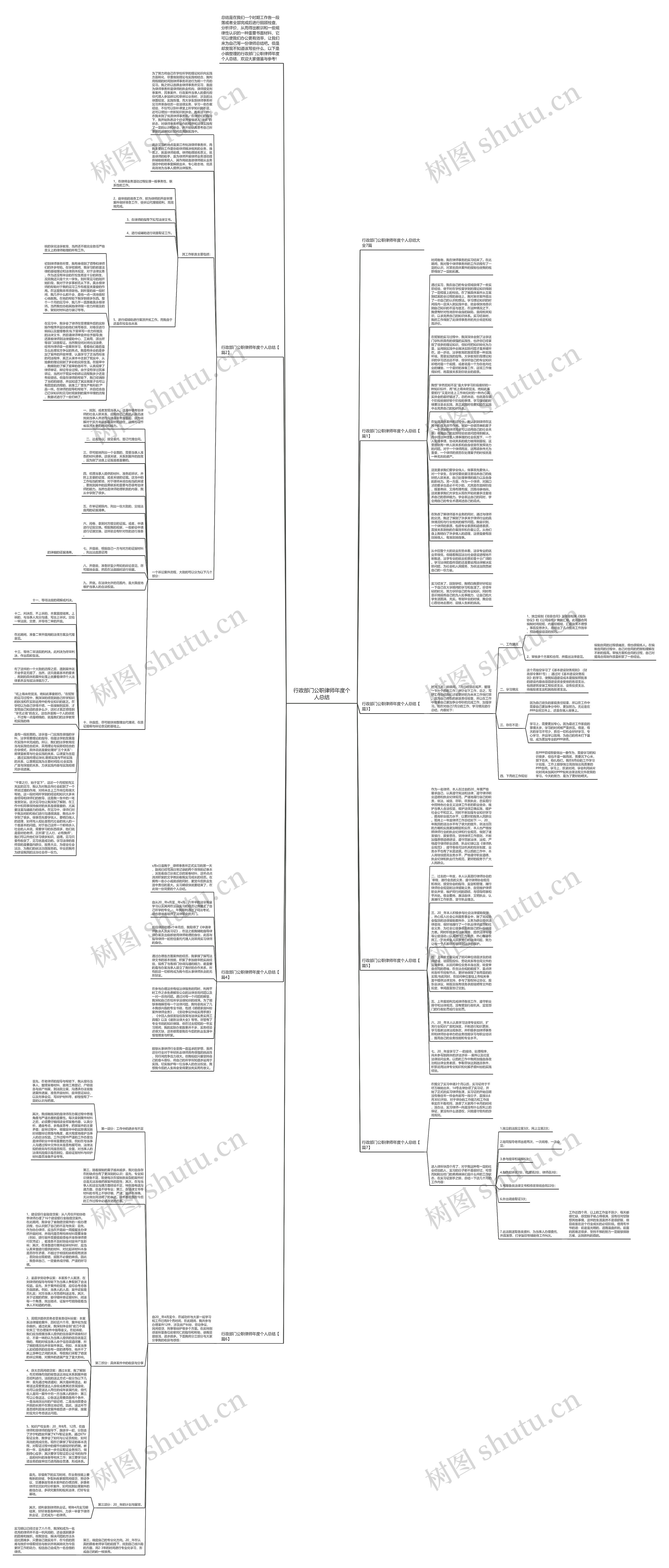 行政部门公职律师年度个人总结思维导图