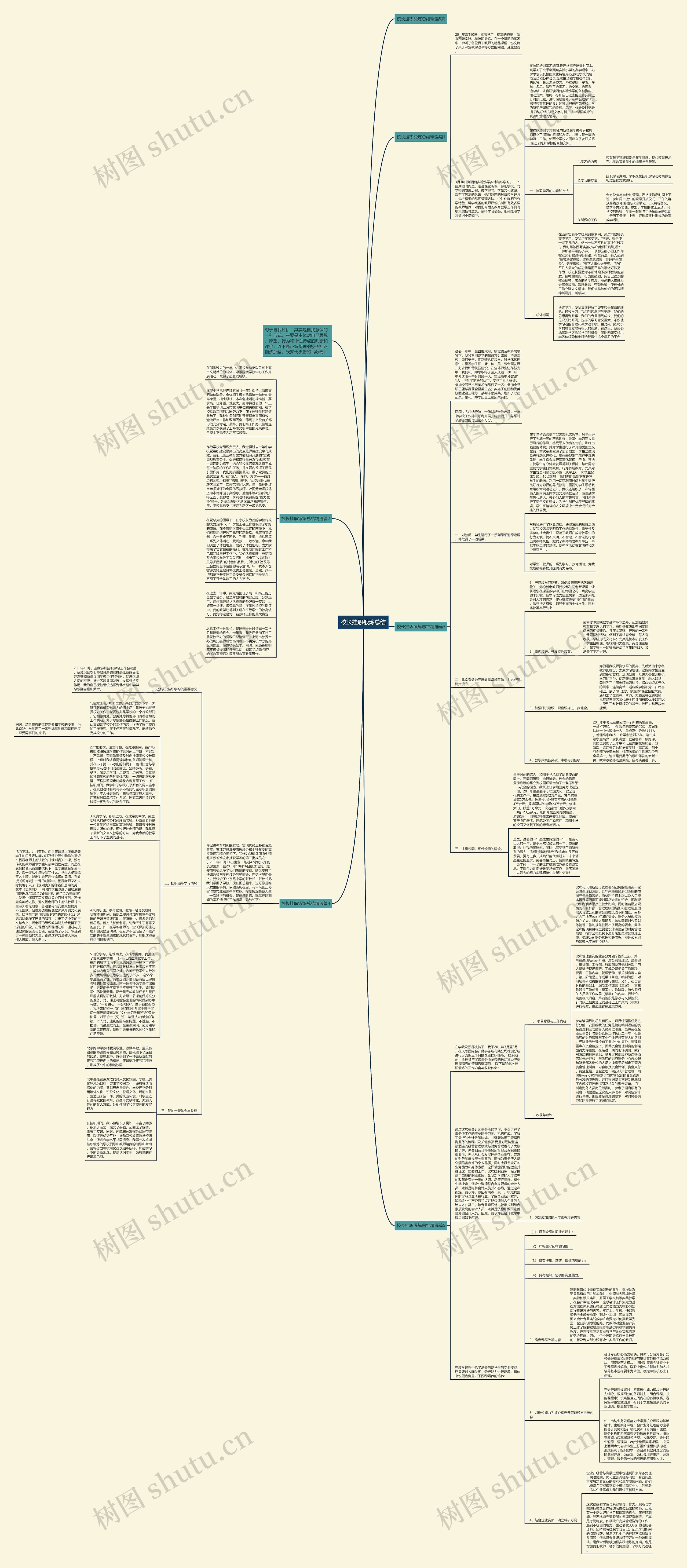 校长挂职锻炼总结思维导图