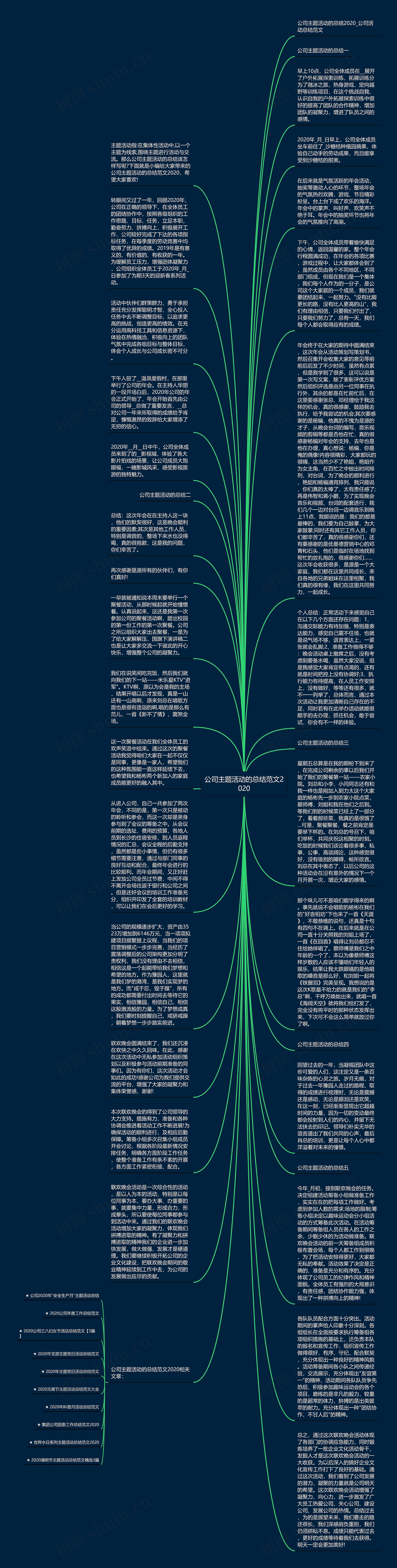公司主题活动的总结范文2020