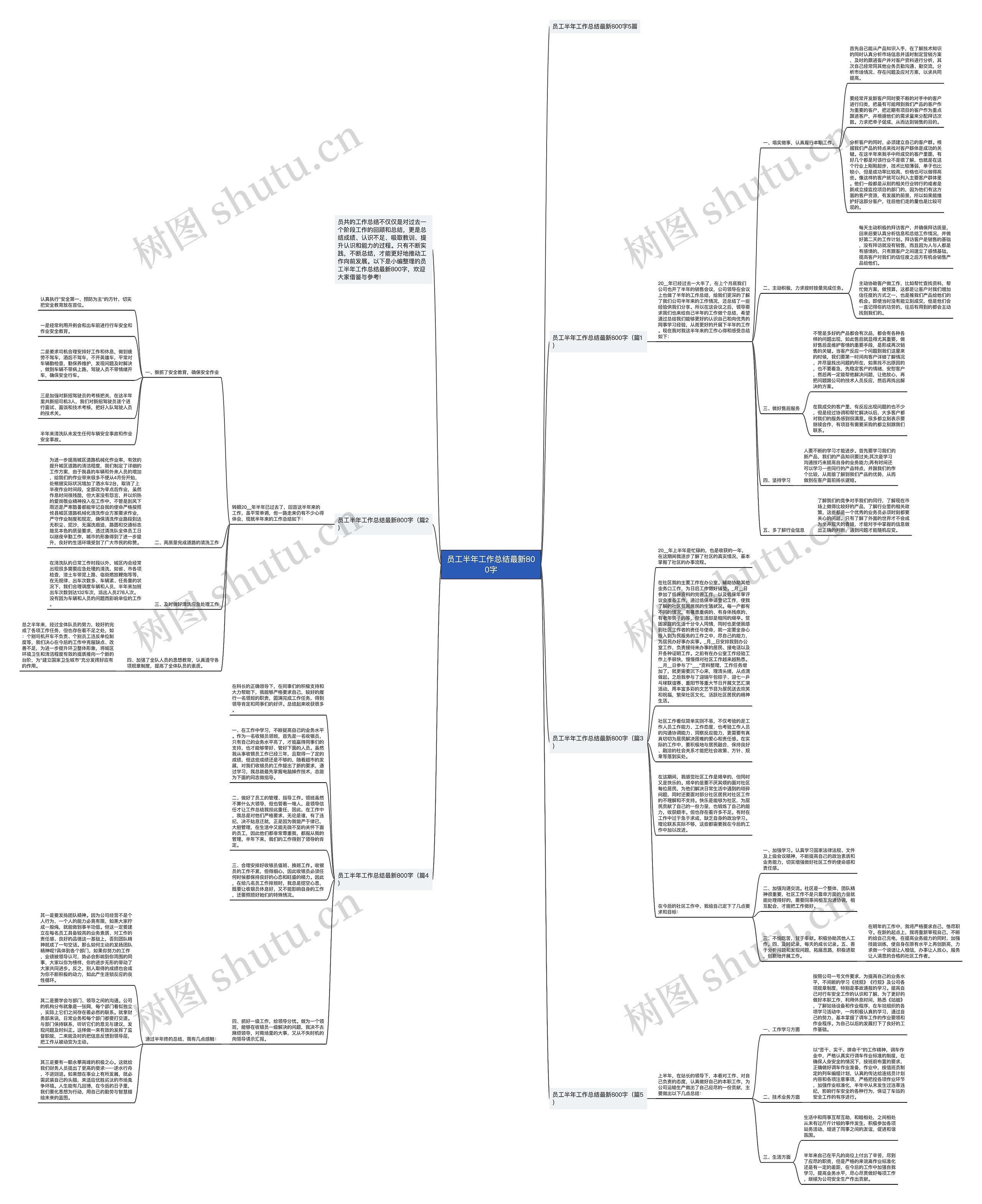 员工半年工作总结最新800字