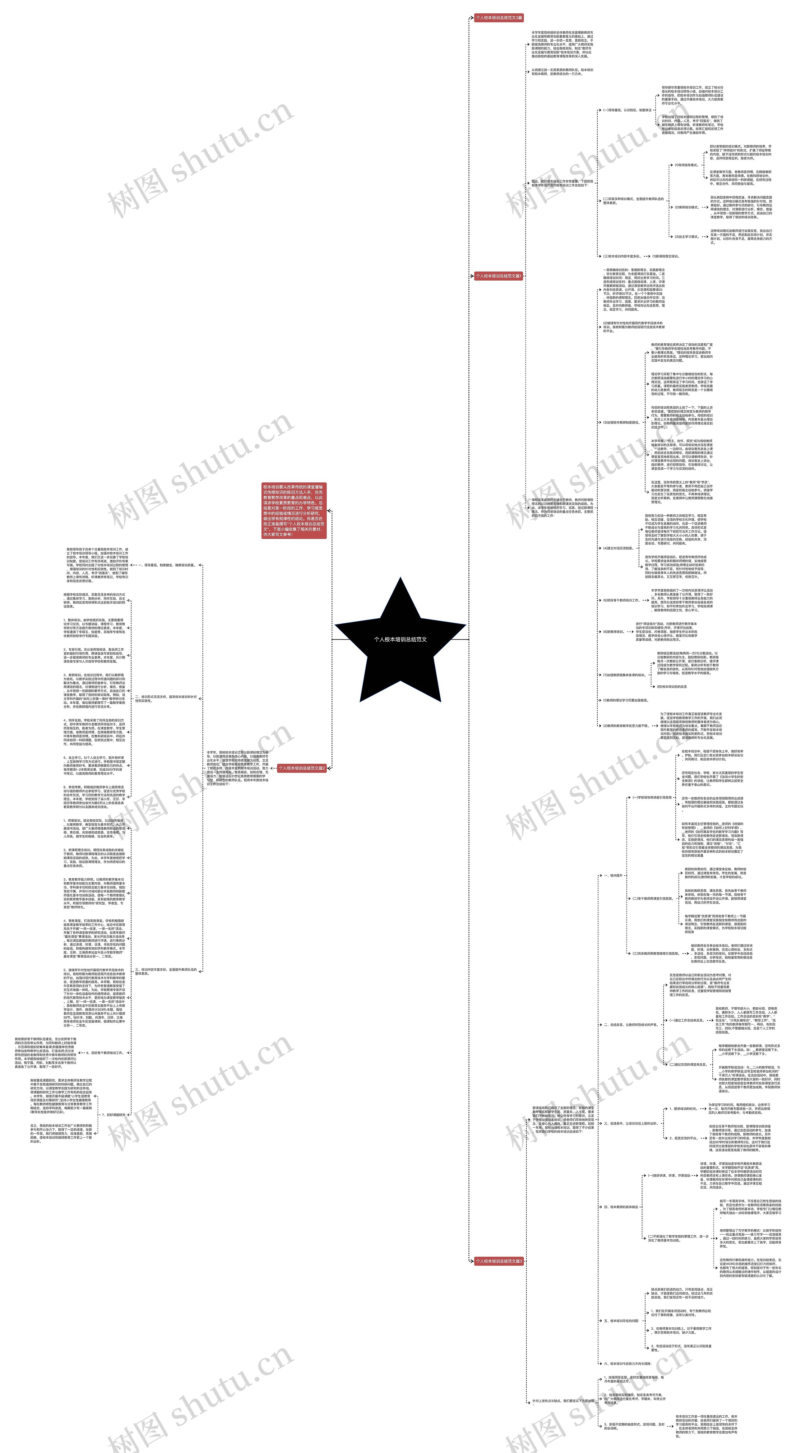个人校本培训总结范文思维导图