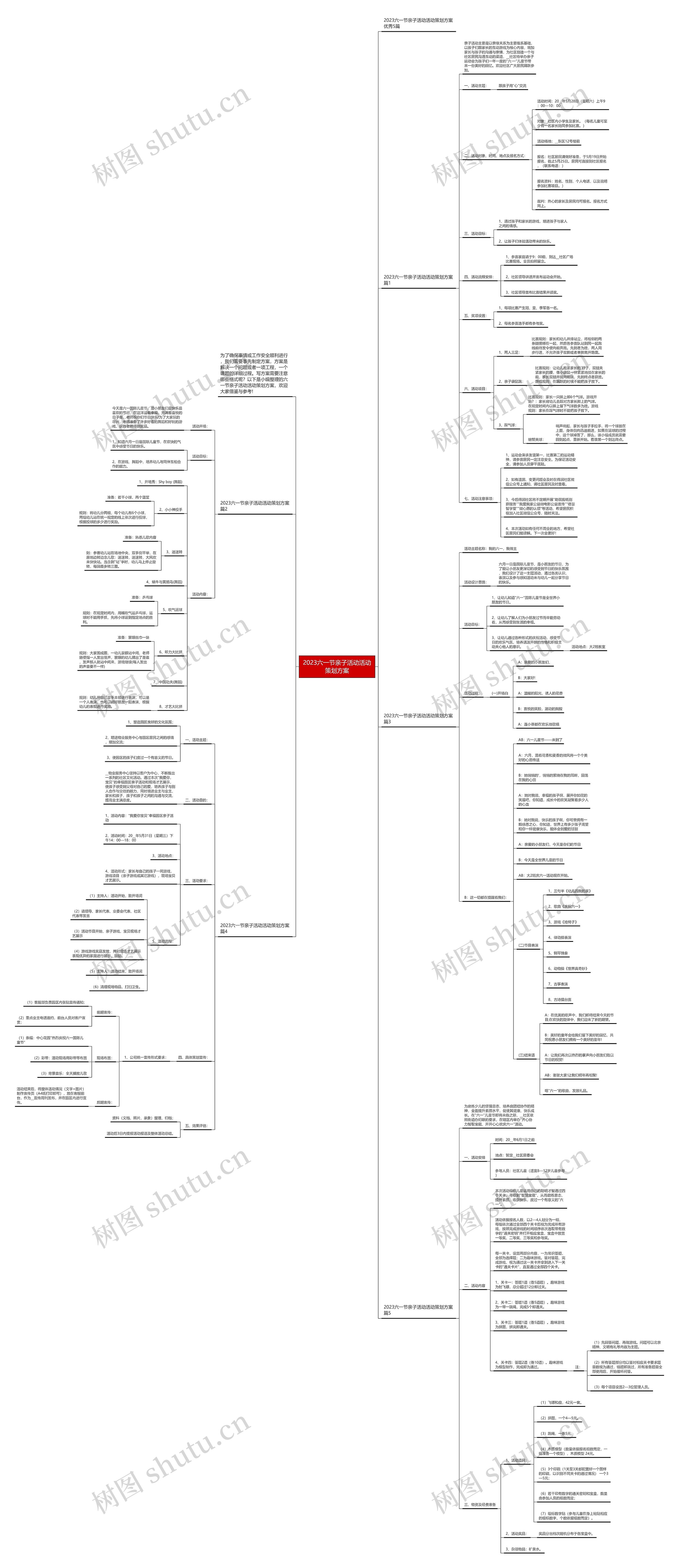 2023六一节亲子活动活动策划方案