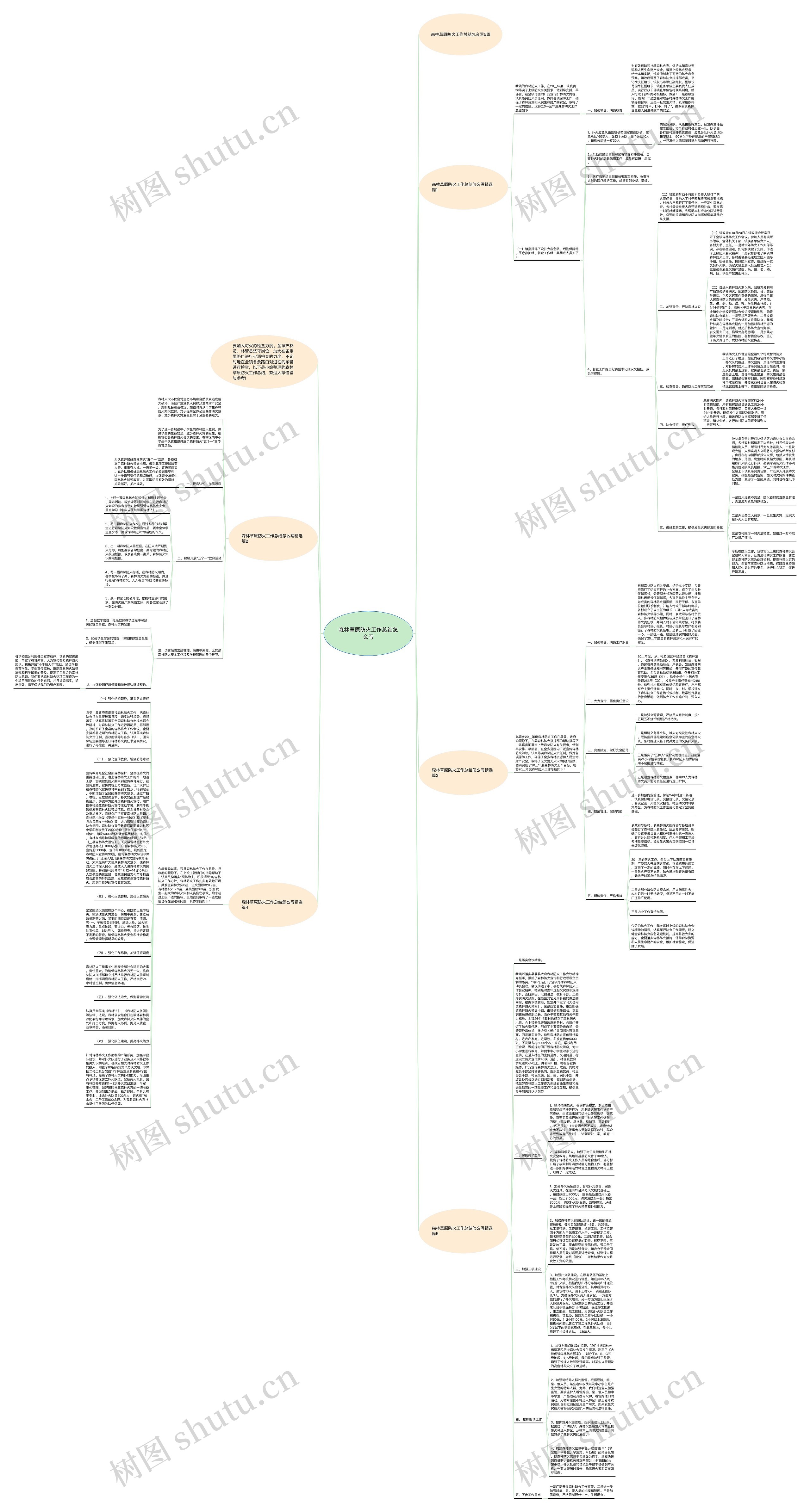 森林草原防火工作总结怎么写思维导图