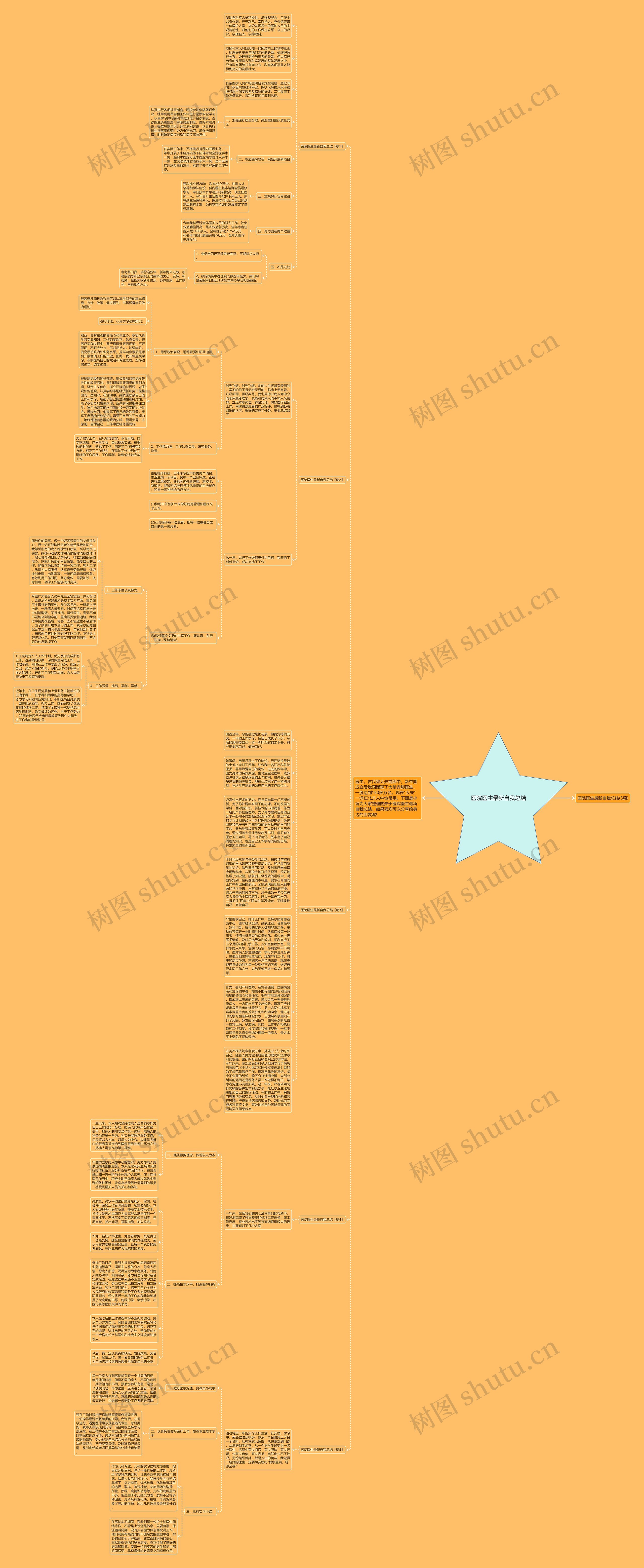 医院医生最新自我总结思维导图